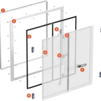 Double Wing Hinged Cold Room Doors 4
