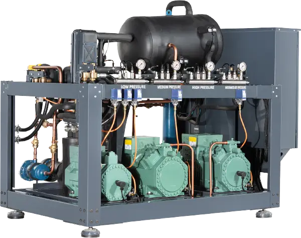3 bitzer kompresörlü amonyak sistem soğutma cihazları