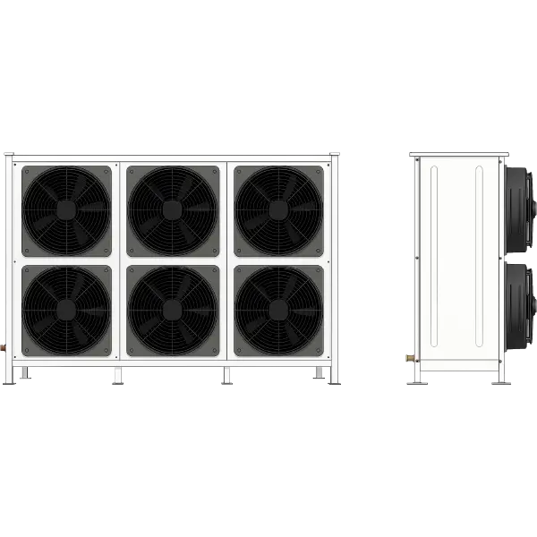 6 fans shock type evaporators