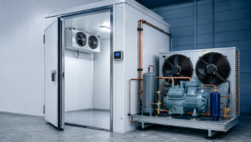 Cold room refrigeration components including compressor, condenser, evaporator, receiver and digital controller